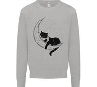 Un Gatto Che Legge Un Libro Sulla Luna Uomo Felpa Maglione