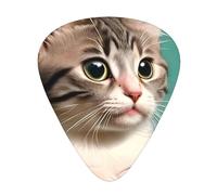 Un gatto curioso plettri per chitarra, realizzati in materiale ABS, adatti per chitarre acustiche, chitarre elettriche, ecc.
