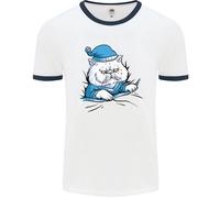 Un Gatto IN Letto Under The Duvet Uomo Ringer