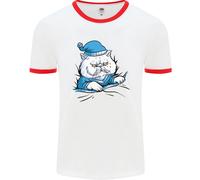 Un Gatto IN Letto Under The Duvet Uomo Ringer