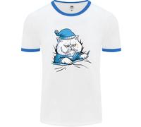 Un Gatto IN Letto Under The Duvet Uomo Ringer