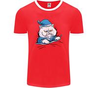 Un Gatto IN Letto Under The Duvet Uomo Ringer Fotl