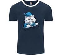 Un Gatto IN Letto Under The Duvet Uomo Ringer Fotl