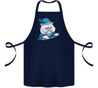 Un Gatto Nel Letto Sotto Il Duvet Grembiule In Cotone 100% Biologico