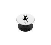 Un gatto nero che graffia il muro con i suoi artigli PopSockets PopGrip Adesivo