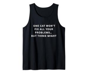 Un Gatto Non risolverà Tutti i Tuoi Problemi... ma Tre Potrebbero Canotta