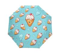 Un Gatto Simpatico E Divertente Ombrello Pieghevole Automatico Ombrelli Antivento Protezione UV da Viaggio per Bambini Ragazzi Ragazze