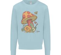 Un Geco Che Suona Il Banjo Sotto Un Fungo Uomo Felpa Maglione