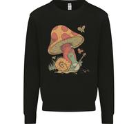 Un Geco Che Suona Il Banjo Sotto Un Fungo Uomo Felpa Maglione