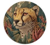 Un ghepardo indomito nella giungla Puzzle 1000Pcs Decorazione Per La Casa. Rilassamento E Intelligence Per Adulti E Bambini Da 14 Anni 1000pcs (67.5x67.5cm)