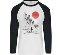Un Giapponese Barca A Tramonto Uomo L/S Baseball T-Shirt