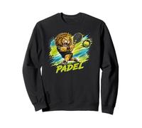 Un Giocatore di Padel alla Moda - Un Leone Che Gioca A Padel Felpa