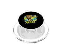 Un Giocatore Di Padel Alla Moda - Un Leone Che Gioca A Padel PopSockets PopGrip per MagSafe