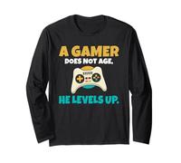 Un Giocatore Non invecchia, Sale di Livello lustiges Gaming Maglia a Manica