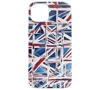 Un giocoso astratto Woke Riciclo della Union Jack 2 Custodia per iPhone 15 Plus