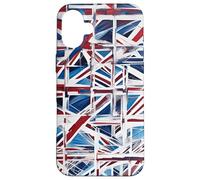 Un giocoso astratto Woke Riciclo della Union Jack 2 Custodia per iPhone 16 Plus