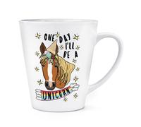 Un Giorno I'Ll Essere Unicorno 341ml Latte Tazza - Divertente Magico Arcobaleni
