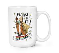 Un Giorno I'Ll Essere Unicorno 426ml Grande Tazza - Divertente Magico Arcobaleni