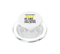 Un giorno senza birra sto scherzando Non ho idea divertente PopSockets PopGrip per MagSafe