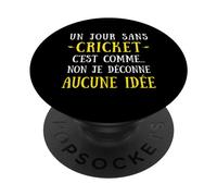 Un Giorno Senza Cricket È Come No Non Non Sto Scono Nessuna Idea PopSockets PopGrip Adesivo