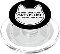 Un giorno senza gatti è come scherzare Non ho idea del proprietario PopSockets PopGrip per MagSafe