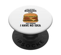 Un giorno senza hamburger è come scherzare, non ne ho idea PopSockets PopGrip Adesivo