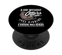Un giorno senza lontra di mare cartone animato PopSockets PopGrip Adesivo