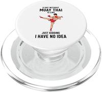 Un giorno senza Muay Thai è come scherzare, non ne ho idea PopSockets PopGrip per MagSafe