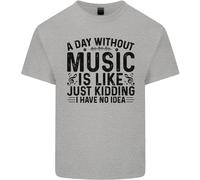 Un Giorno Senza Musica Pop Rock Reggae Dance T-Shirt Per Bambini