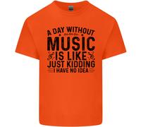 Un Giorno Senza Musica Pop Rock Reggae Dance T-Shirt Per Bambini