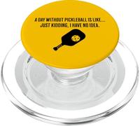 Un giorno senza pickleball è come scherzare non ne ho idea PopSockets PopGrip per MagSafe