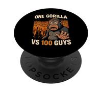 Un Gorilla Vs 100 Ragazzi Cento Uomini Meme PopSockets PopGrip Adesivo