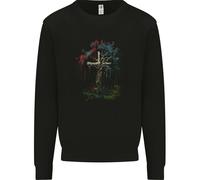 Un Gotico Albero come Un Cristiano Croce Uomo Felpa Maglione