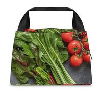 Un grande mazzo di barbabietole borsa per il pranzo per donne e uomini riutilizzabile borsa per il pranzo isolata grande capacità lunchbox frigo contenitore per il pranzo per lavoro, ufficio, picnic