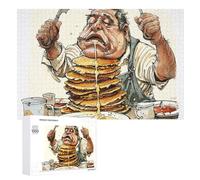 Un grande mucchio di puzzle di pancake 1000 pezzi puzzle in legno personalizzato foto puzzle per adulti amici immagine puzzle regali per matrimonio, compleanno, San Valentino, decorazione della casa
