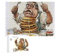 Un grande mucchio di puzzle di pancake 300 pezzi puzzle in legno personalizzato foto puzzle per adulti amici immagine puzzle regali per matrimonio, compleanno, San Valentino, decorazione della casa