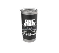 Un grande O-Fish-iant gioco di parole amante della pesca officiante matrimonio Bicchiere termico in acciaio inox doppia parete