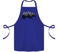 Un Grembiule In Cotone 100% Biologico Che Rappresenta Un Riccio E Un Bosco