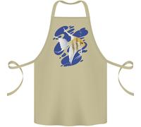 Un Grembiule In Cotone 100% Organico Con Pesce Angelo Nell'Oceano
