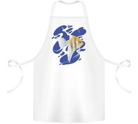 Un Grembiule In Cotone 100% Organico Con Pesce Angelo Nell'Oceano