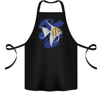 Un Grembiule In Cotone 100% Organico Con Pesce Angelo Nell'Oceano