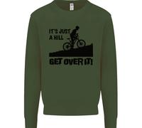 Un Hill Get Sopra It Ciclismo Ciclisti Divertente Bambini Felpa Maglione