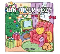 Un hiver cozy: 40 coloriages avec pages de suivi (tracker) | Bilingue FR/EN | Faciles et relaxants