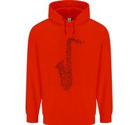 Un Hoodie Per Bambini Del Sassofono Strumento Musicale Brass Band