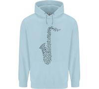 Un Hoodie Per Bambini Del Sassofono Strumento Musicale Brass Band