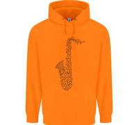 Un Hoodie Per Bambini Del Sassofono Strumento Musicale Brass Band