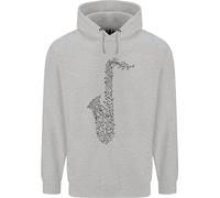 Un Hoodie Per Bambini Del Sassofono Strumento Musicale Brass Band