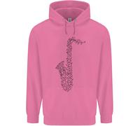 Un Hoodie Per Bambini Del Sassofono Strumento Musicale Brass Band