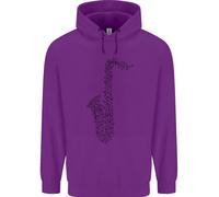 Un Hoodie Per Bambini Del Sassofono Strumento Musicale Brass Band