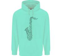 Un Hoodie Per Bambini Del Sassofono Strumento Musicale Brass Band